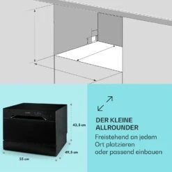 [Wiederverpackt] Havasia UV 6 Geschirrspüler -KLarstein Verkaufsgeschäft 10041825 de 0005 usp