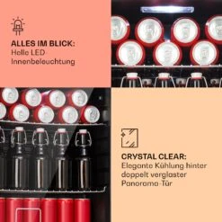 [Wiederverpackt] Beersafe XL Getränkekühlschrank Mit Glastür 60 Liter -KLarstein Verkaufsgeschäft 10041891 de 0004 usp 1