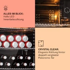 [Gebraucht] Beersafe XXL Getränkekühlschrank Mit Glastür 80 Liter -KLarstein Verkaufsgeschäft 10041893 de 0004 usp