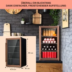 [Gebraucht] Beersafe XXL Getränkekühlschrank Mit Glastür 80 Liter -KLarstein Verkaufsgeschäft 10041893 de 0007 usp