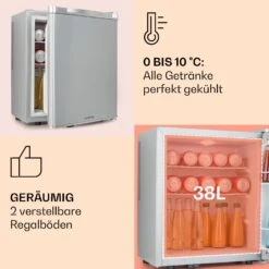 [Gebraucht] Happy Hour 38 Mini-Kühlschrank -KLarstein Verkaufsgeschäft 10045046 de 0004 usp