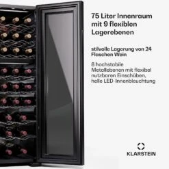 [Gebraucht] Shiraz 24 Duo Weinkühlschrank -KLarstein Verkaufsgeschäft 10045298 de 0004 usp 1