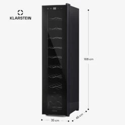 [Gebraucht] Shiraz 18 Slim Uno Weinkühlschrank -KLarstein Verkaufsgeschäft 10045302 yy 0011 dimensions