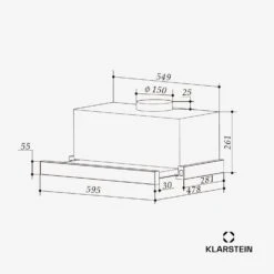 [Wiederverpackt] Viola Inselhaube -KLarstein Verkaufsgeschäft 10045311 yy 0011 dimensions