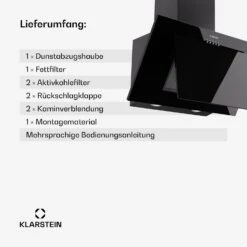 Athena 60 Dunstabzugshaube Kopffrei 60cm -KLarstein Verkaufsgeschäft 10045319 de 0006 usp