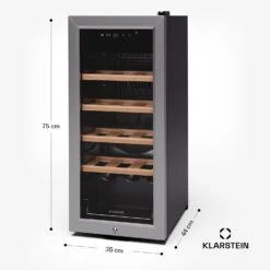 [Gebraucht] Shiraz Premium Smart 18 Weinkühlschrank -KLarstein Verkaufsgeschäft 10045338 yy 0011 dimensions