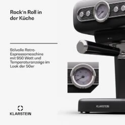 [Gebraucht] Espressionata Evo Espressomaschine 950W 19 Bar 1,2L 2 Tassen -KLarstein Verkaufsgeschäft 10045424 de 0003 usp