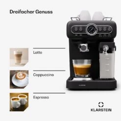 [Wiederverpackt] Espressionata Evo Espressomaschine -KLarstein Verkaufsgeschäft 10045425 de 0003 usp
