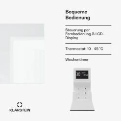 [Wiederverpackt] Marvel Mirror 720 Infrarotheizung Mit Spiegel -KLarstein Verkaufsgeschäft 10045432 de 0004 usp