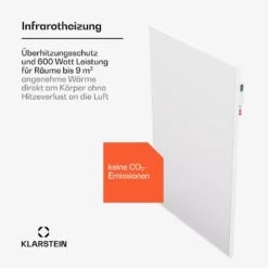 [Wiederverpackt] Wonderwall Air Smart 600 Infrarotheizung Für Die Wand -KLarstein Verkaufsgeschäft 10045442 de 0003 usp