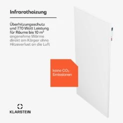 [Gebraucht] Wonderwall Air Smart 770 Infrarotheizung Für Die Wand -KLarstein Verkaufsgeschäft 10045443 de 0003 usp