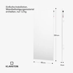 [Gebraucht] Wonderwall Air Smart 770 Infrarotheizung Für Die Wand -KLarstein Verkaufsgeschäft 10045443 de 0007 usp