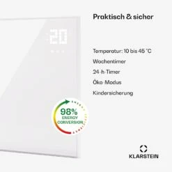 [Gebraucht] Wonderwall Smart Bornholm Infrarotheizung Für Die Wand 360W -KLarstein Verkaufsgeschäft 10045462 de 0005 usp