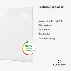 [Gebraucht] Wonderwall Smart Bornholm Infrarotheizung Für Die Wand 980W -KLarstein Verkaufsgeschäft 10045466 de 0005 usp