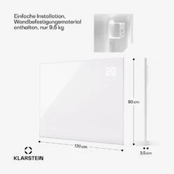 [Gebraucht] Wonderwall Smart Bornholm Infrarotheizung Für Die Wand 980W -KLarstein Verkaufsgeschäft 10045466 de 0007 usp