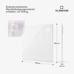 [Gebraucht] Wonderwall Smart Bornholm Infrarotheizung Für Die Wand 1200W -KLarstein Verkaufsgeschäft 10045467 de 0007 usp