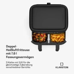 [Wiederverpackt] VitaFry Duo Heißluftfritteuse -KLarstein Verkaufsgeschäft 10045473 de 0002 usp