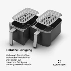[Wiederverpackt] VitaFry Duo Heißluftfritteuse -KLarstein Verkaufsgeschäft 10045473 de 0007 usp