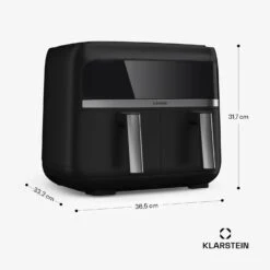 [Wiederverpackt] VitaFry Duo Heißluftfritteuse -KLarstein Verkaufsgeschäft 10045473 yy 0011 dimensions