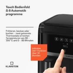 [Wiederverpackt] VitaFry Duo Skylight Heißluftfritteuse -KLarstein Verkaufsgeschäft 10045474 de 0006 usp 1