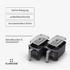 [Gebraucht] VitaFry Duo Skylight Heißluftfritteuse -KLarstein Verkaufsgeschäft 10045474 de 0007 usp