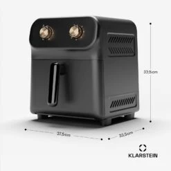 [Gebraucht] AeroCrisp 6 Heißluftfritteuse -KLarstein Verkaufsgeschäft 10045480 yy 0011 dimensions