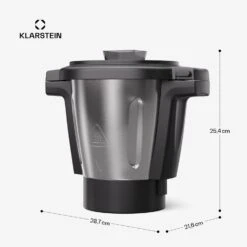 Aria Smart Mix-Behälter 4,7 Ltr Zubehör Keramik-Antihaft -KLarstein Verkaufsgeschäft 10045494 yy 0011 dimensions 1