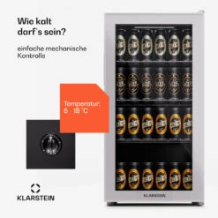 Beersafe 74 Slim Getränkekühlschrank Mit Glastür 74 Liter -KLarstein Verkaufsgeschäft 10045533 de 0003 usp