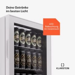 Beersafe 74 Slim Getränkekühlschrank Mit Glastür 74 Liter -KLarstein Verkaufsgeschäft 10045533 de 0005 usp