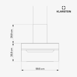 [Wiederverpackt] BigBite 60 Dunstabzugshaube A++ -KLarstein Verkaufsgeschäft 10045554 yy 0011 dimensions 1