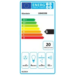 [Gebraucht] Contempo Neo Unterbau-Dunstabzugshaube -KLarstein Verkaufsgeschäft 10045598 energy label
