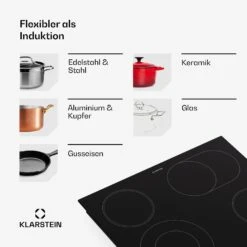 [Wiederverpackt] Virtuosa 4 Glaskeramik-Kochfeld -KLarstein Verkaufsgeschäft 10045614 de 0007 usp