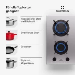 [Gebraucht] Goldflame 2 Gaskochfeld -KLarstein Verkaufsgeschäft 10045622 de 0006 usp