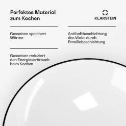 [Wiederverpackt] Jersey Wok Gusseisen Emailliert Rund -KLarstein Verkaufsgeschäft 10045729 de 0005 usp