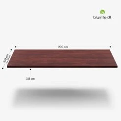 [Wiederverpackt] Bearsdon Tischplatte 200 X 100 Cm -KLarstein Verkaufsgeschäft 10045739 yy 0011 dimensions