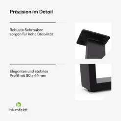 [Wiederverpackt] Ayr Table Legs Tischbeine -KLarstein Verkaufsgeschäft 10045741 de 0005 usp 1