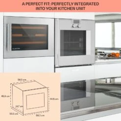 [Wiederverpackt] Vinsider 24 Built-In Uno Einbau-Weinkühlschrank -KLarstein Verkaufsgeschäft 10045811 uk 0006 usp