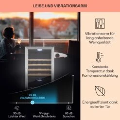 [Gebraucht] Vinamour 54 Duo Weinkühlschrank 2 Zonen -KLarstein Verkaufsgeschäft 10045813 de 0004 usp 1