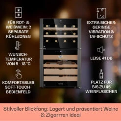 El Dorado 108 Humidor & Weinkühlschrank -KLarstein Verkaufsgeschäft 10045893 de 0002 usp