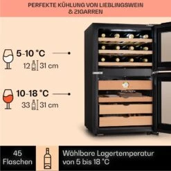 El Dorado 108 Humidor & Weinkühlschrank -KLarstein Verkaufsgeschäft 10045893 de 0004 usp
