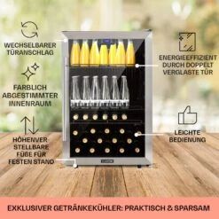 Beersafe 5XL Getränkekühlschrank Mit Glastür 148 Liter -KLarstein Verkaufsgeschäft 10045900 de 0005 usp