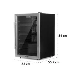 Beersafe 5XL Getränkekühlschrank Mit Glastür 148 Liter -KLarstein Verkaufsgeschäft 10045900 yy 0011 dimensions