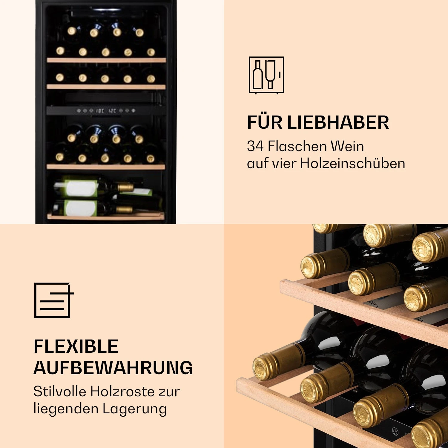 Barossa 34 Duo Weinkühlschrank 2 Zonen 7 Barossa 34 Duo Weinkühlschrank 2 Zonen – Bild 5