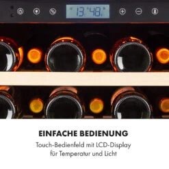 Vinovilla Grande 165 Built-in Uno Onyx Weinkühlschrank 2 Zonen -KLarstein Verkaufsgeschäft 10045907 de 0004 logo