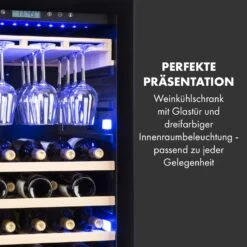 Vinovilla Grande 165 Built-in Uno Onyx Weinkühlschrank 2 Zonen -KLarstein Verkaufsgeschäft 10045907 de 0006 logo