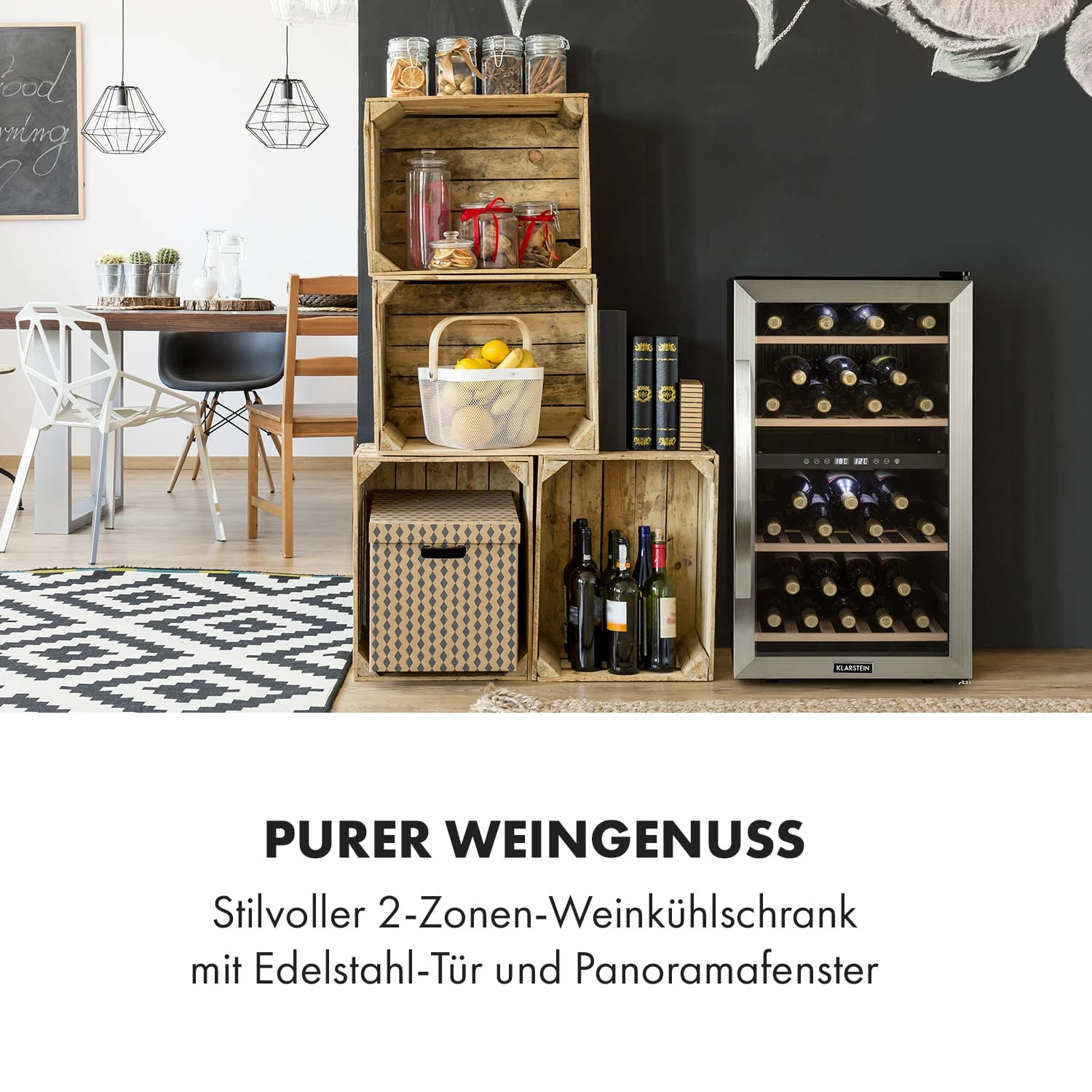 Vinamour 45 Duo Weinkühlschrank 2 Zonen 4 Vinamour 45 Duo Weinkühlschrank 2 Zonen – Bild 2