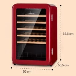 Vinetage 49 Uno Weinkühlschrank -KLarstein Verkaufsgeschäft 10045960 yy 0011 dimensions