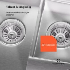 [Gebraucht] TitanSteel Küchenspüle | 61 X 50 Cm (LxB) -KLarstein Verkaufsgeschäft 10046021 de 0004 usp