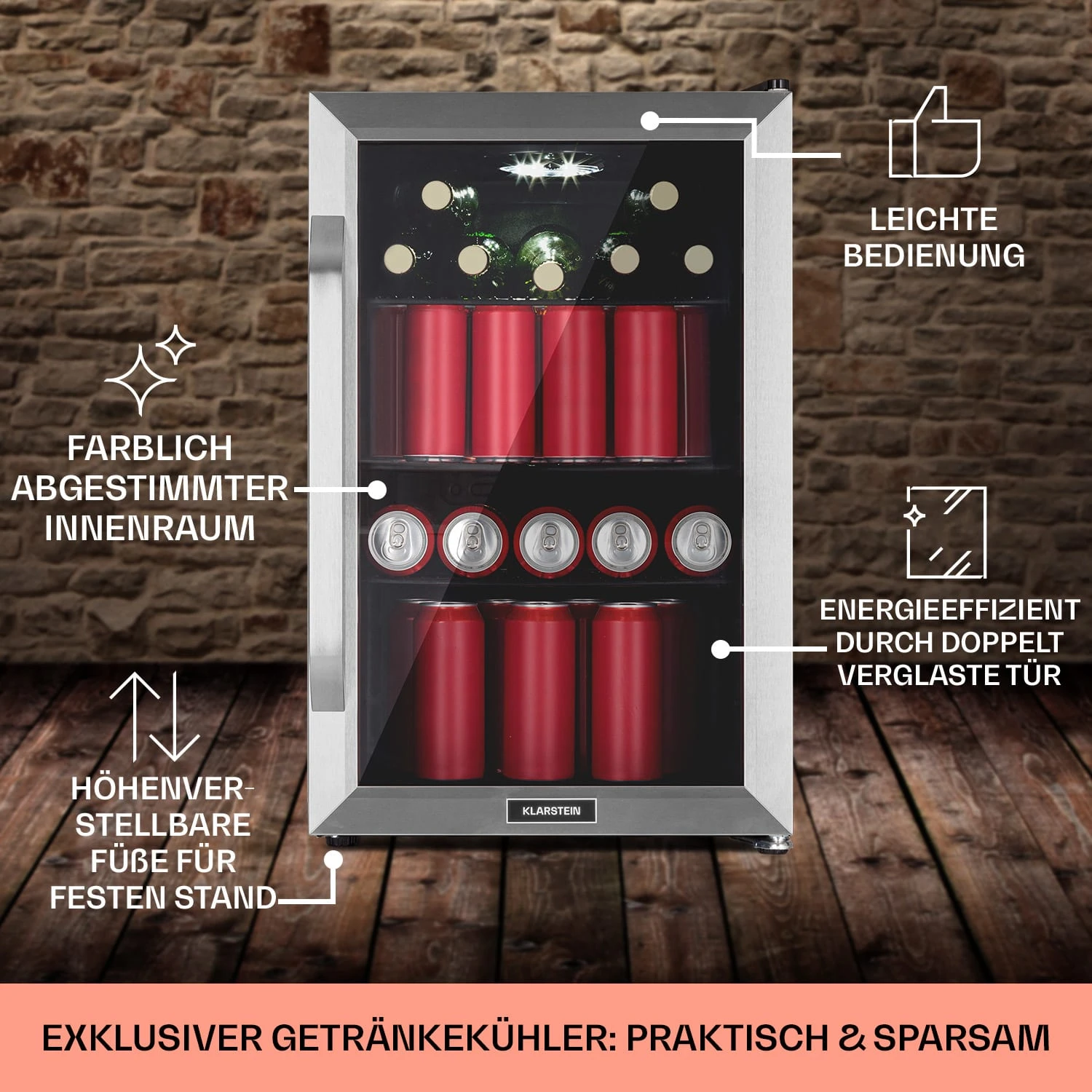 Beersafe 70 Birra Milano Edition Getränkekühlschrank Mit Glastür 8 Beersafe 70 Birra Milano Edition Getränkekühlschrank Mit Glastür – Bild 6