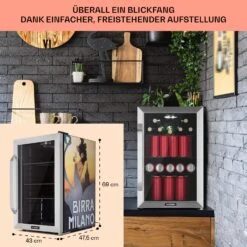 Beersafe 70 Birra Milano Edition Getränkekühlschrank Mit Glastür 16 Beersafe 70 Birra Milano Edition Getränkekühlschrank Mit Glastür -KLarstein Verkaufsgeschäft 10046061 de 0007 usp